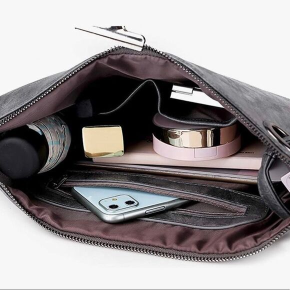 Tan Vegan Leather Wristlet - Picture 2 of 2
